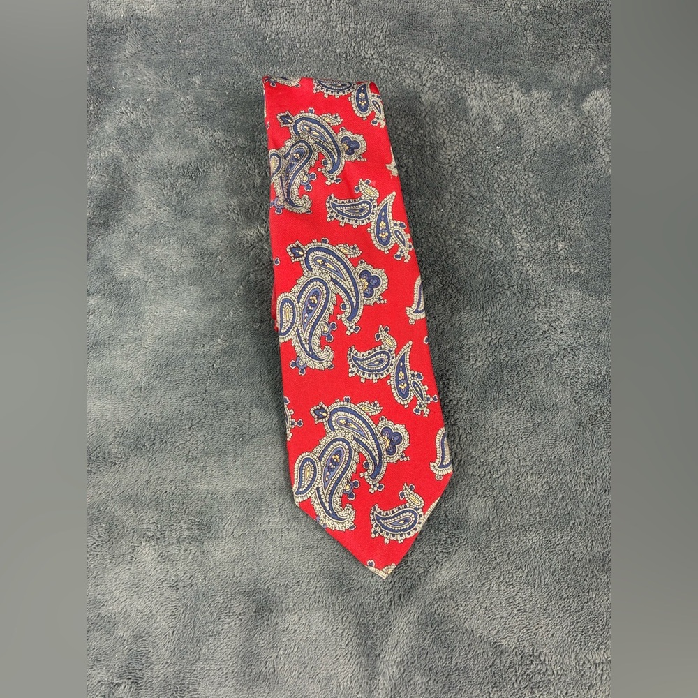 Robert Talbott Red and Blue Paisley Tie